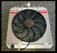 Speedway Performance Double Pass Radiators with Fans