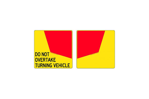 Do Not Overtake Turning Vehicle Sign Decal